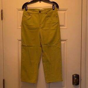 Talbots Women's Cropped Pants in Light Green